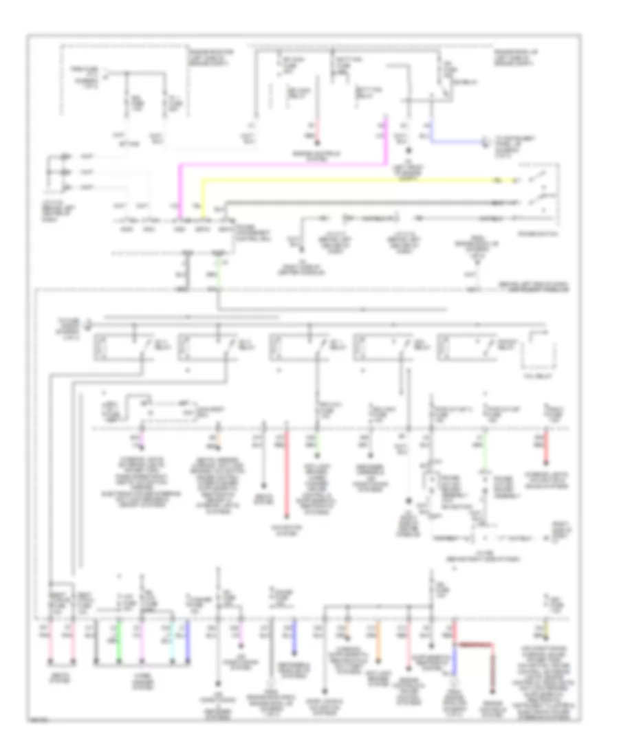 Power Distribution Wiring Diagram 2 of 3 for Lexus CT 200h 2013