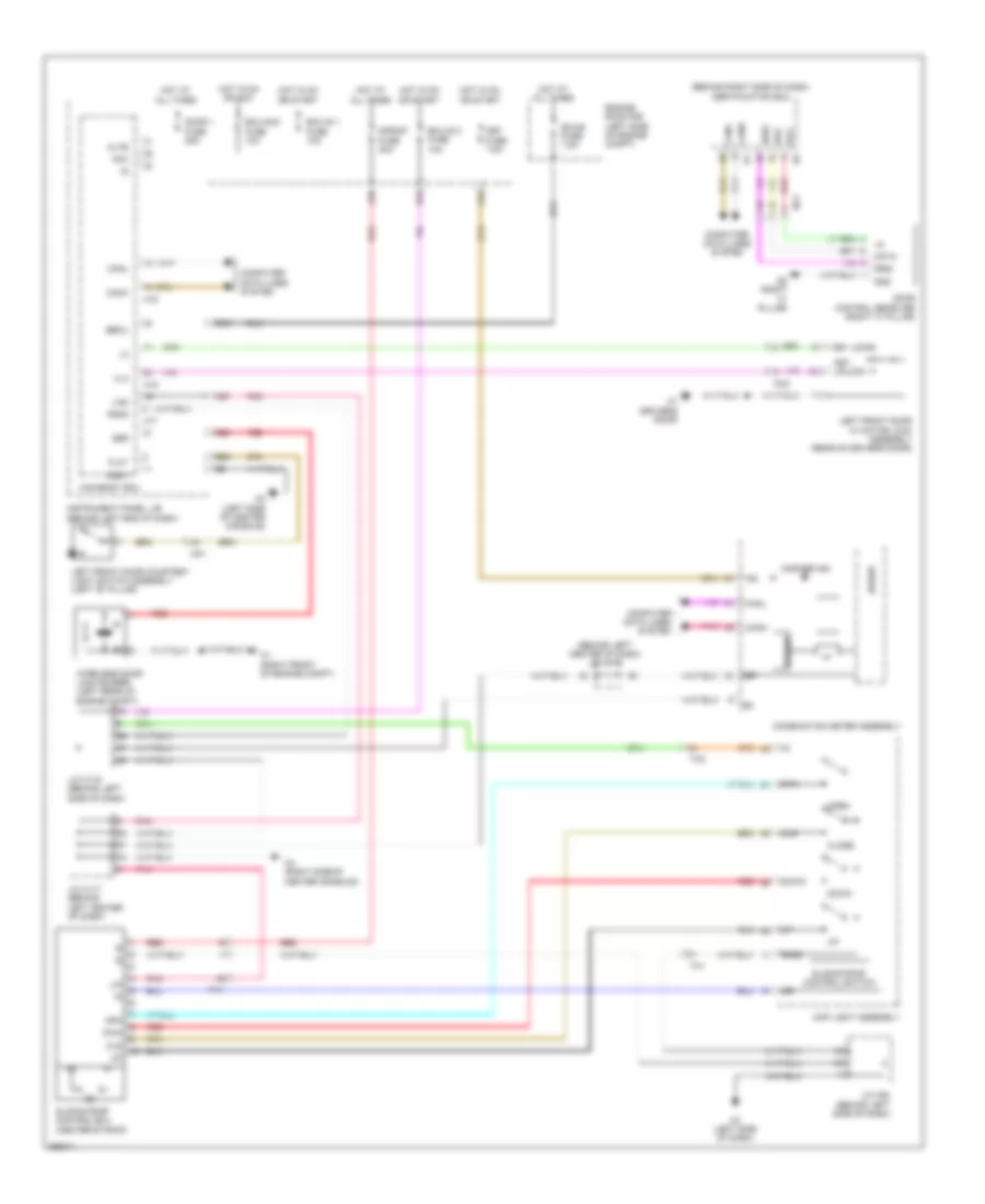 Power TopSunroof Wiring Diagram for Lexus CT 200h 2013