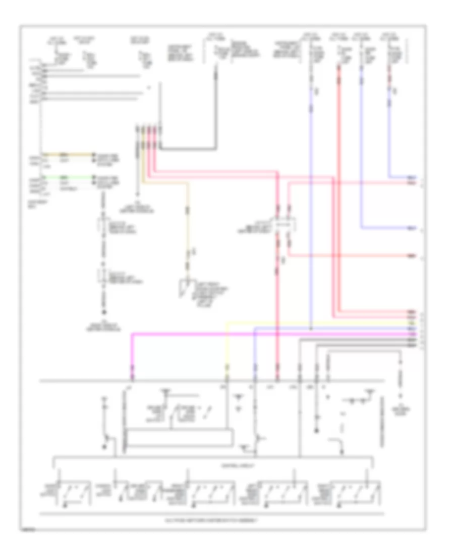Power Windows Wiring Diagram 1 of 2 for Lexus CT 200h 2013
