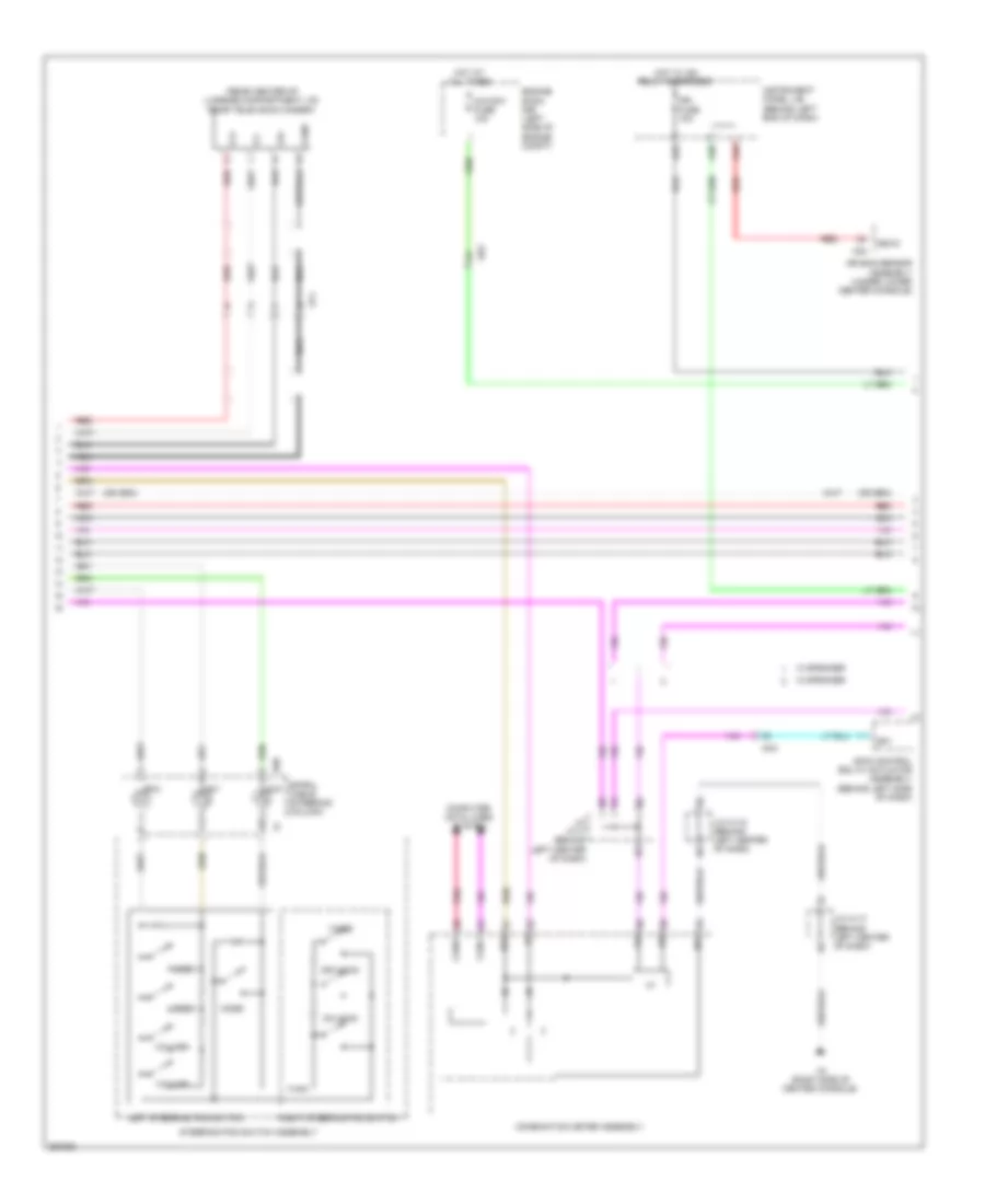 Radio Wiring Diagram with Navigation 2 of 5 for Lexus CT 200h 2013
