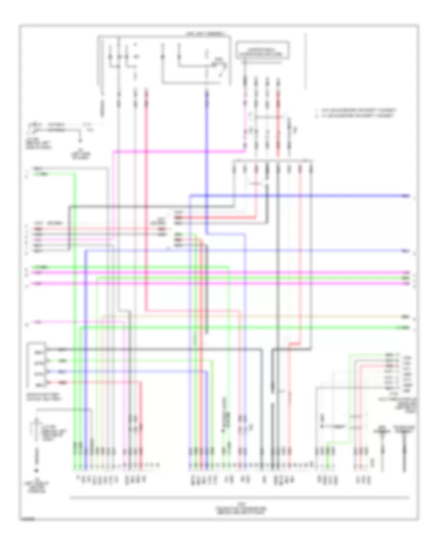 Radio Wiring Diagram, with Navigation (3 of 5) for Lexus CT 200h 2013