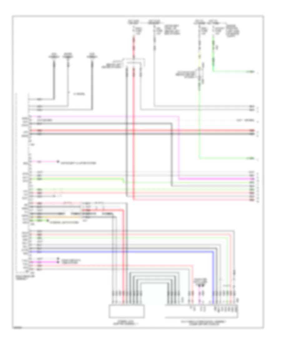Radio Wiring Diagram, without Navigation with Amplifier (1 of 4) for Lexus CT 200h 2013