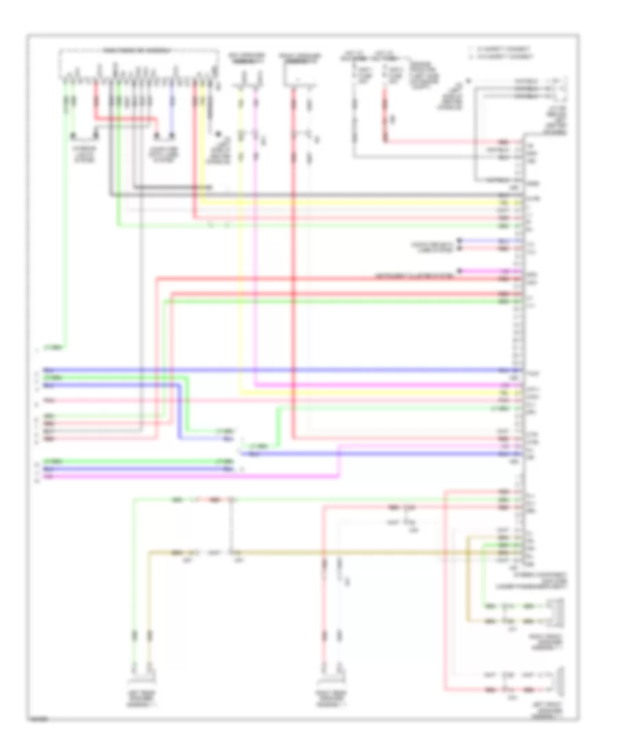Radio Wiring Diagram, without Navigation with Amplifier (4 of 4) for Lexus CT 200h 2013