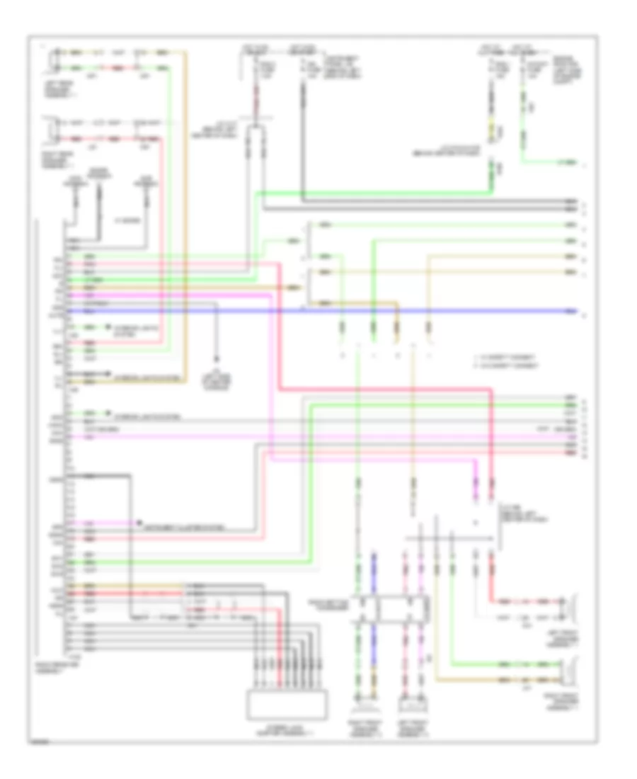 Radio Wiring Diagram, without Navigation without Amplifier (1 of 3) for Lexus CT 200h 2013