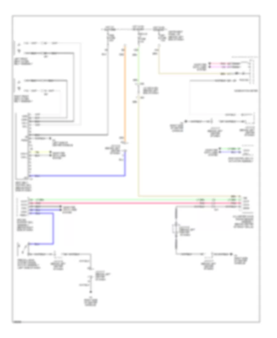 Pre Collision Wiring Diagram for Lexus CT 200h 2013