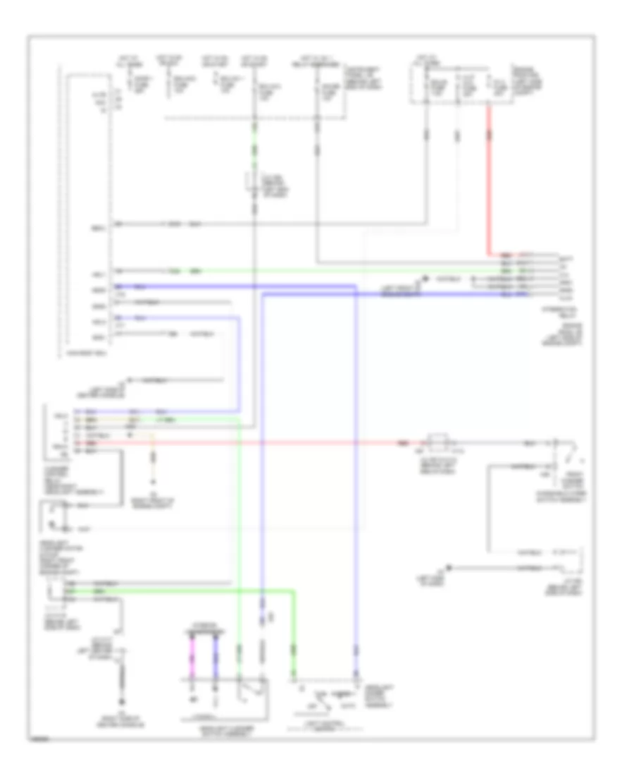 Headlamp Washer Wiring Diagram for Lexus CT 200h 2013
