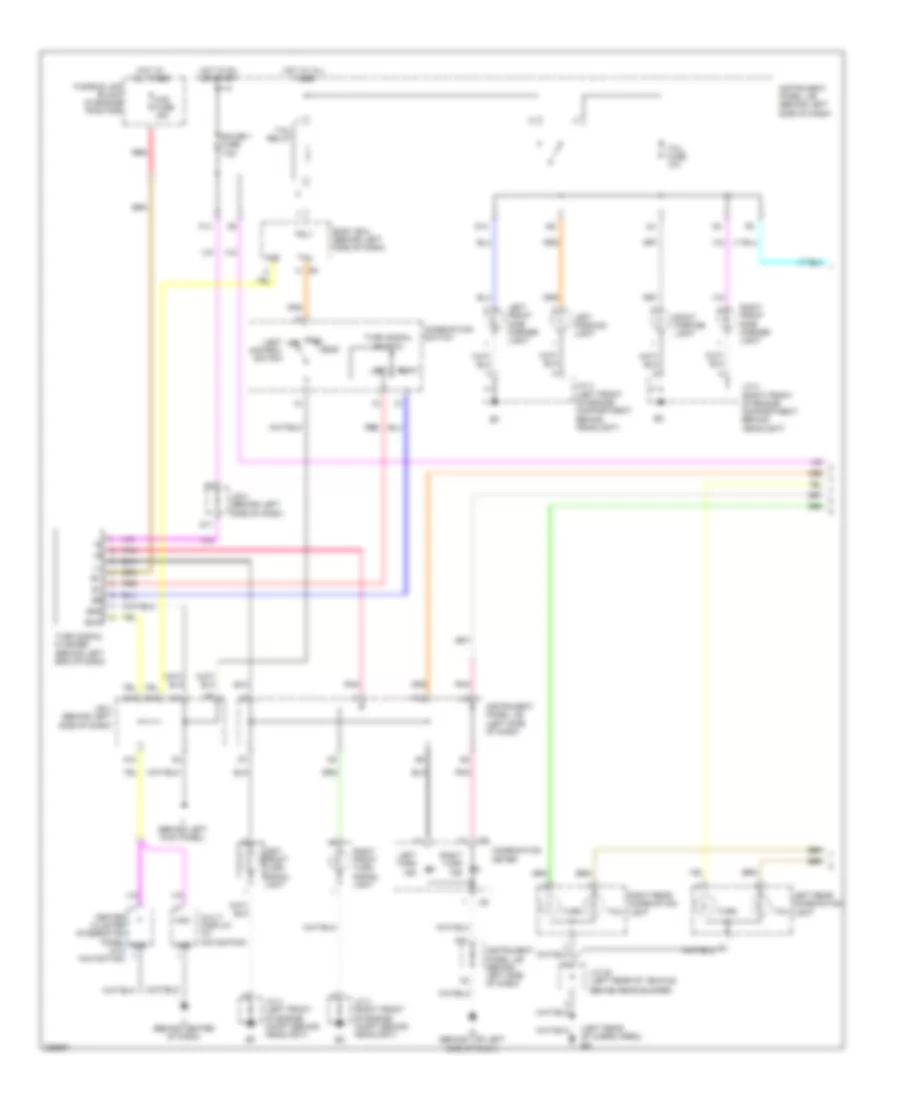 Exterior Lamps Wiring Diagram (1 of 2) for Lexus RX 350 2008