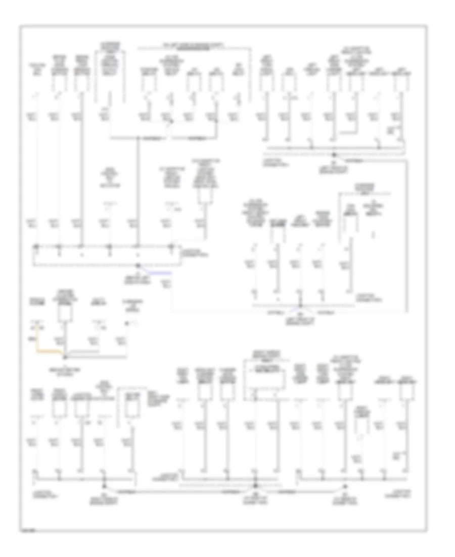 Ground Distribution Wiring Diagram 1 of 4 for Lexus RX 350 2008