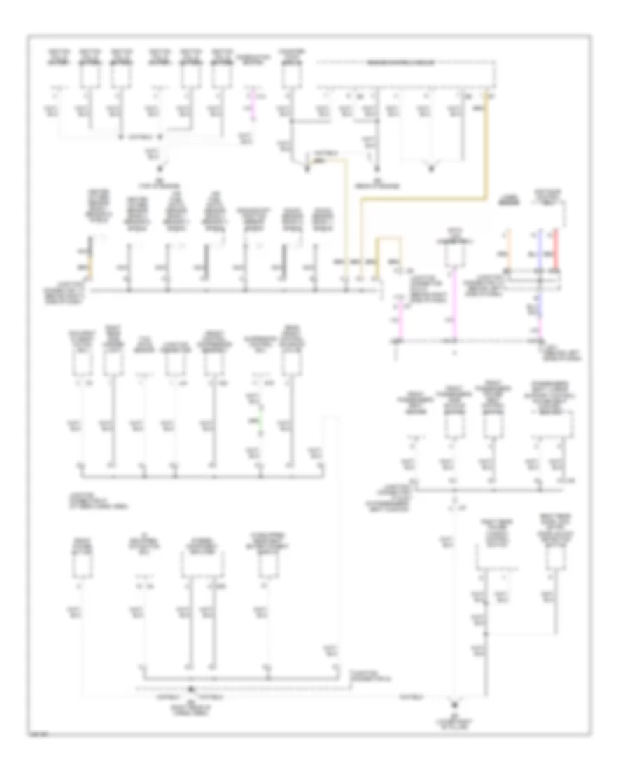 Ground Distribution Wiring Diagram (2 of 4) for Lexus RX 350 2008