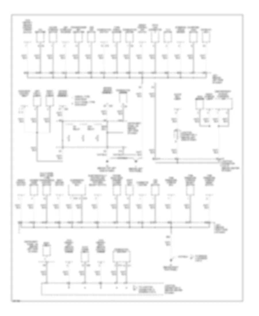 Ground Distribution Wiring Diagram 3 of 4 for Lexus RX 350 2008