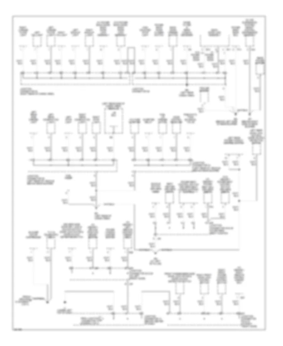 Ground Distribution Wiring Diagram 4 of 4 for Lexus RX 350 2008