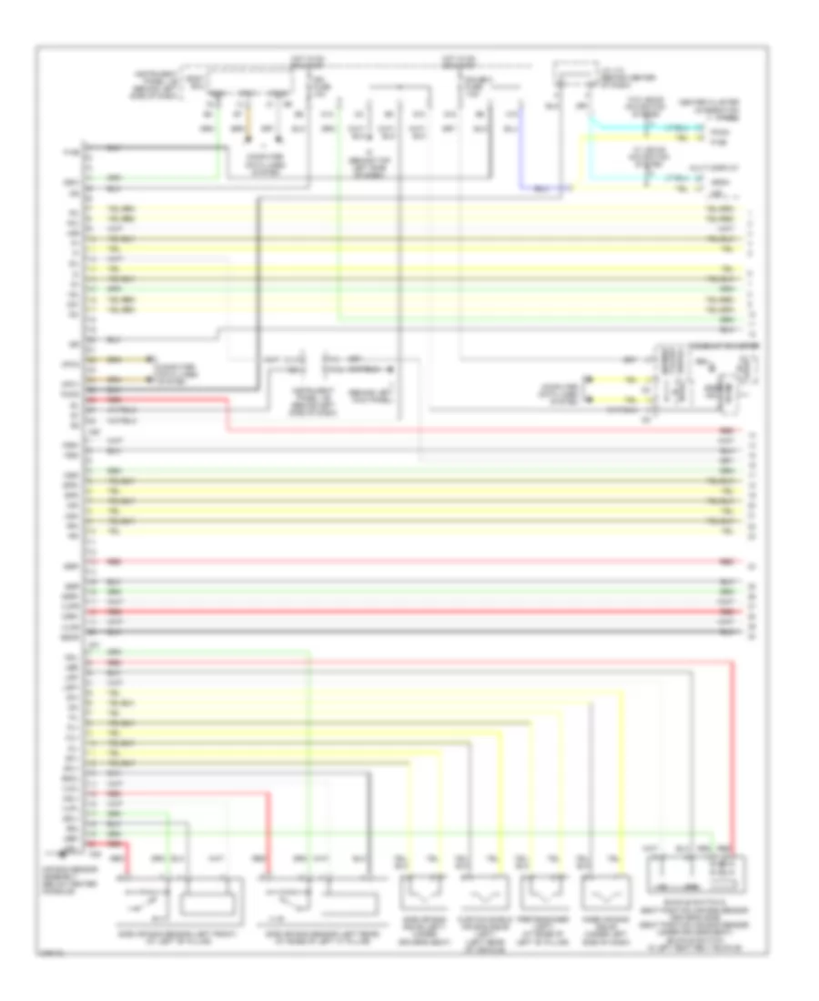 Supplemental Restraints Wiring Diagram 1 of 2 for Lexus RX 350 2008