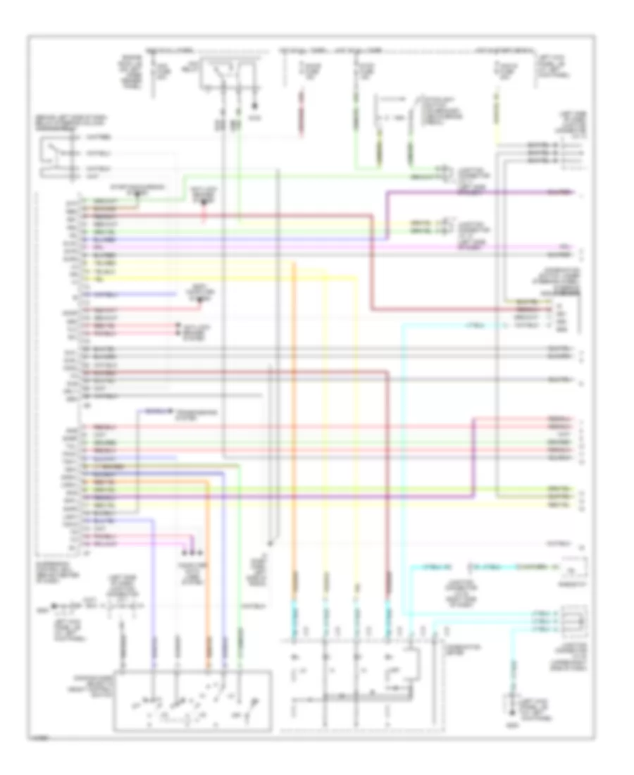 Electronic Suspension Wiring Diagram 1 of 2 for Lexus LX 470 1998