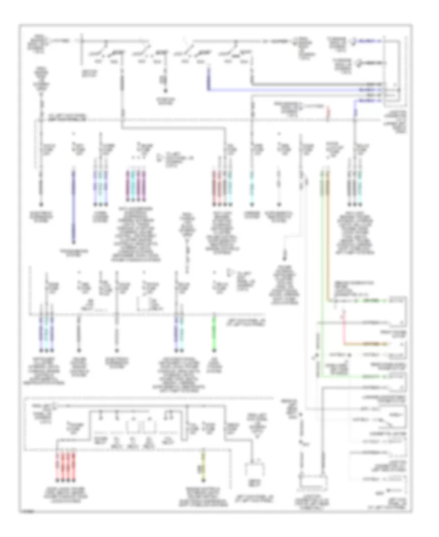 Power Distribution Wiring Diagram (2 of 2) for Lexus LX 470 1998