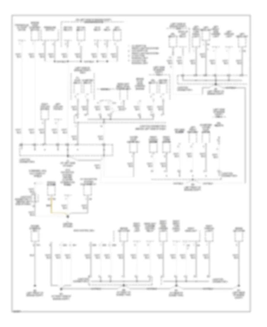 Ground Distribution Wiring Diagram 1 of 4 for Lexus RX 400h 2008