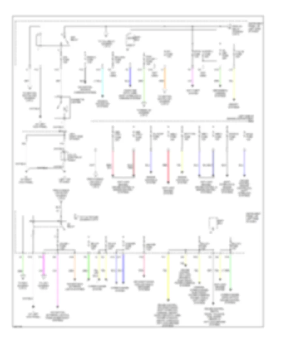 Power Distribution Wiring Diagram (2 of 3) for Lexus RX 400h 2008
