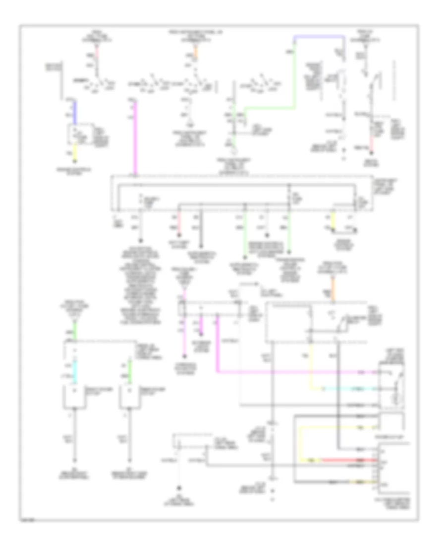 Power Distribution Wiring Diagram 3 of 3 for Lexus RX 400h 2008