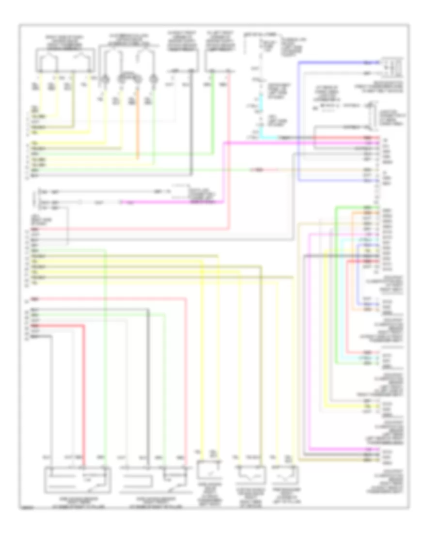 Supplemental Restraints Wiring Diagram (2 of 2) for Lexus RX 400h 2008