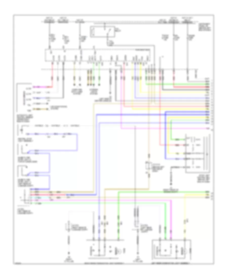 Exterior Lamps Wiring Diagram 1 of 3 for Lexus CT 200h F Sport 2013