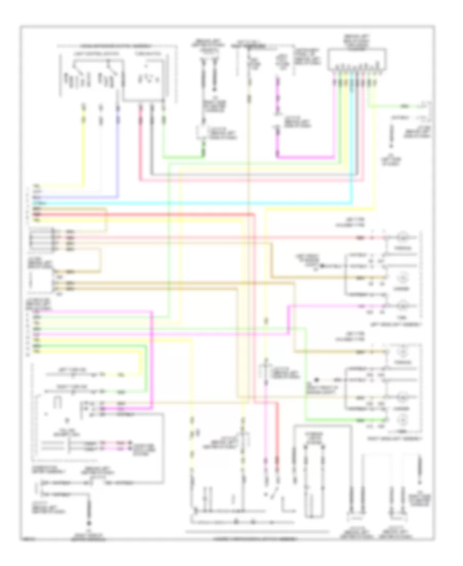 Exterior Lamps Wiring Diagram (3 of 3) for Lexus CT 200h F Sport 2013