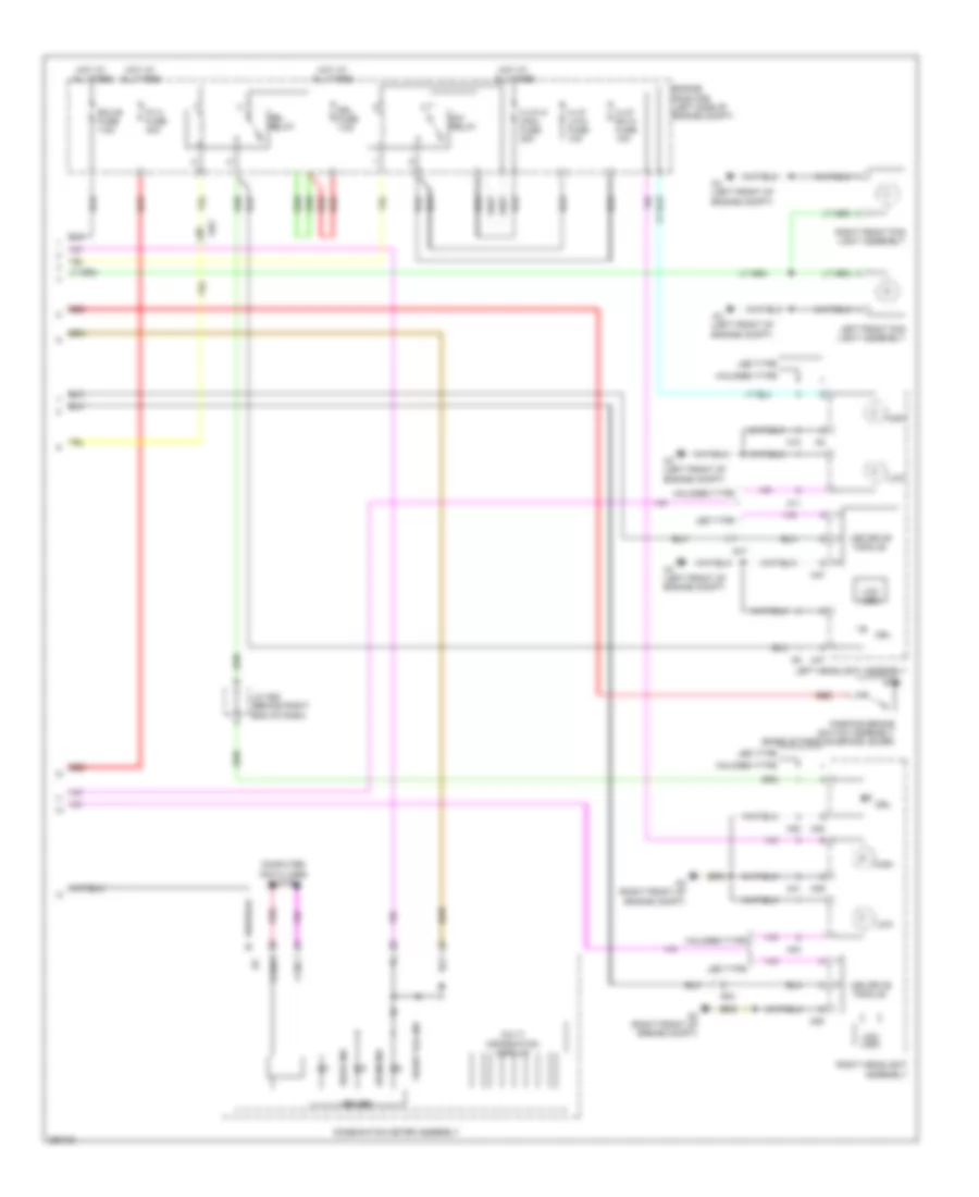 Headlamps Wiring Diagram (2 of 2) for Lexus CT 200h F Sport 2013