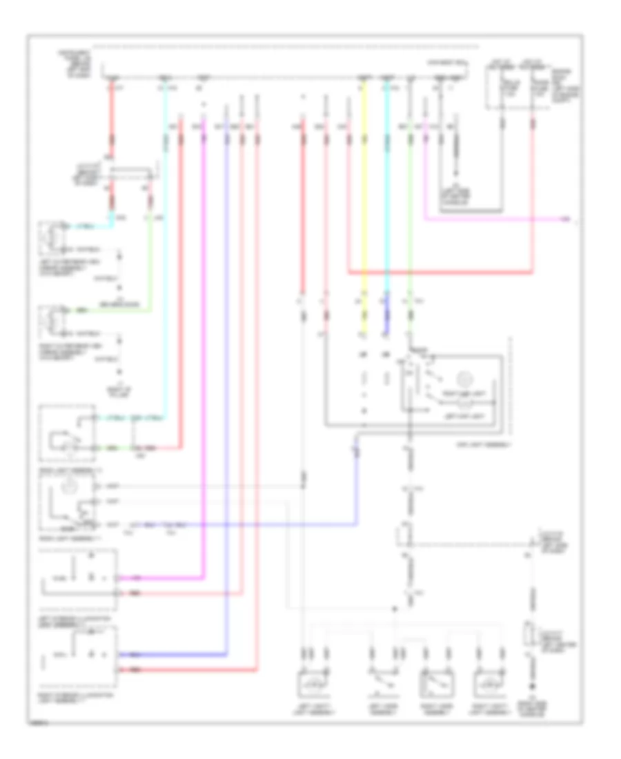 Courtesy Lamps Wiring Diagram 1 of 2 for Lexus CT 200h F Sport 2013