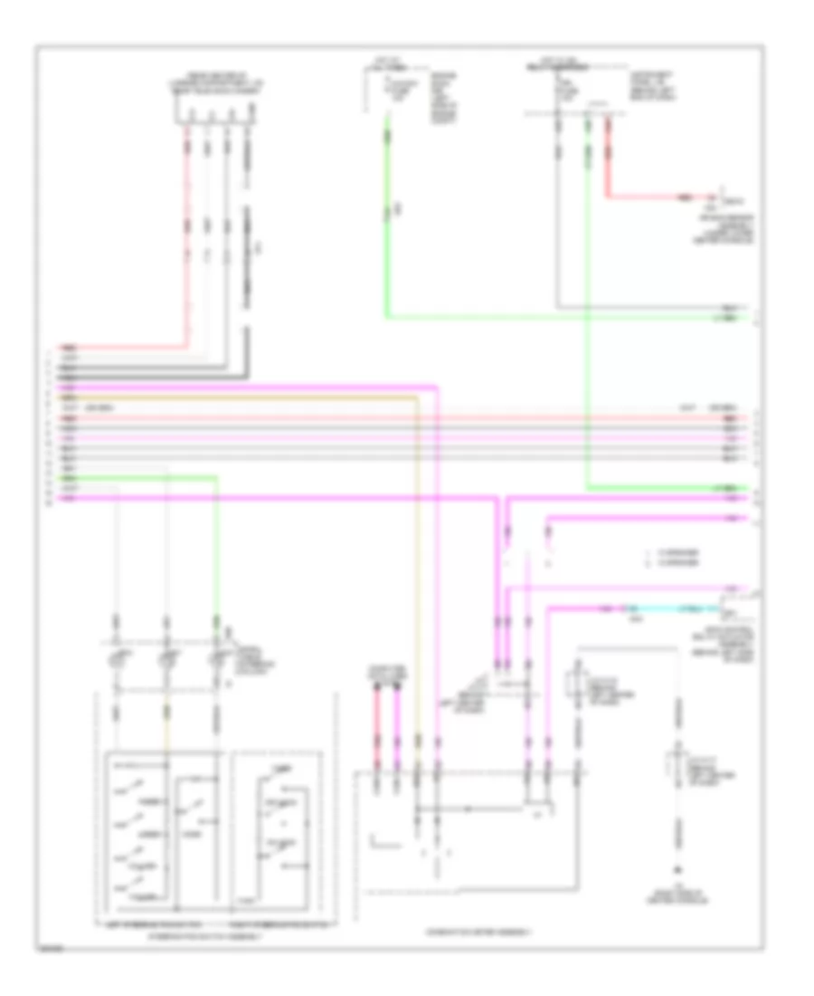 Navigation Wiring Diagram (2 of 5) for Lexus CT 200h F Sport 2013