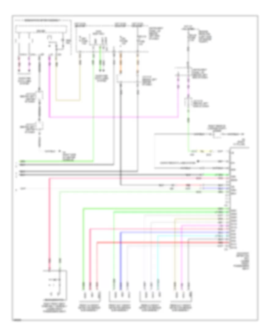 Supplemental Restraint Wiring Diagram 3 of 3 for Lexus CT 200h F Sport 2013