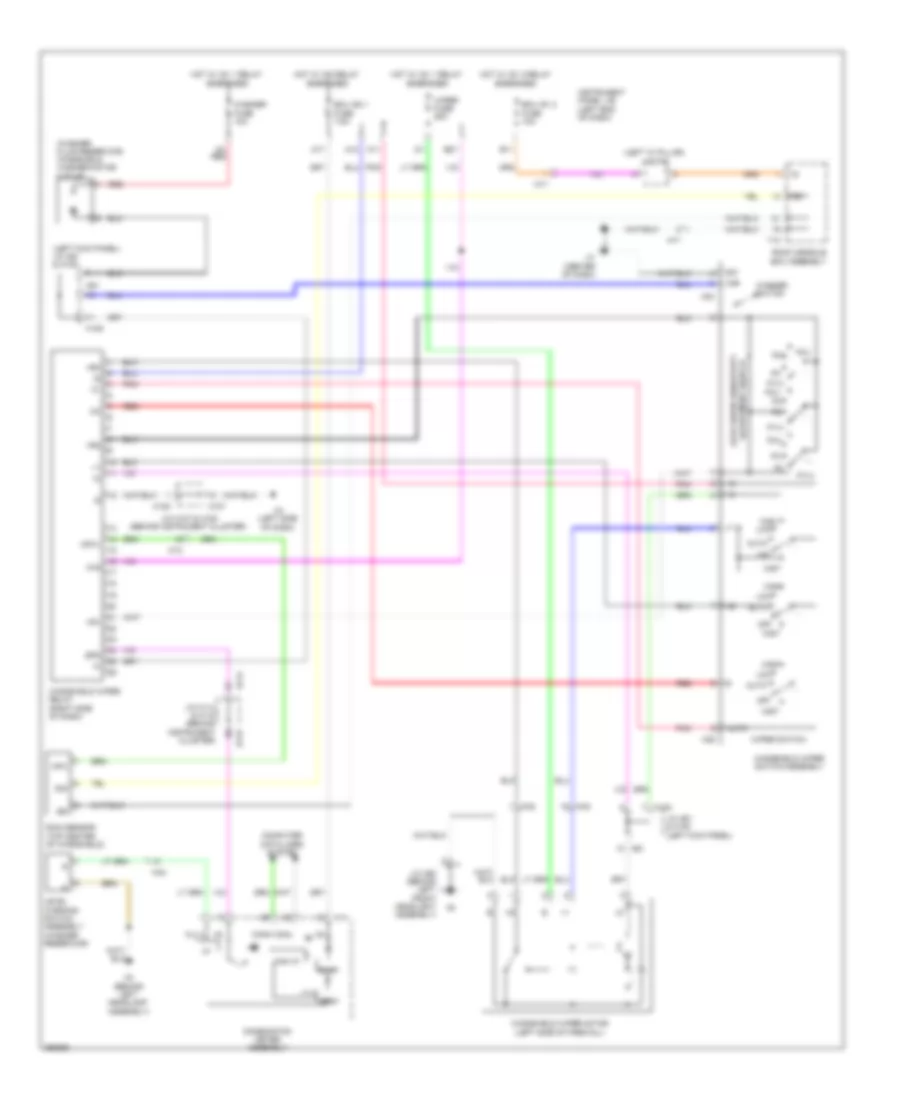 Wiper Washer Wiring Diagram with Auto Wiper System for Lexus ES 300h 2013