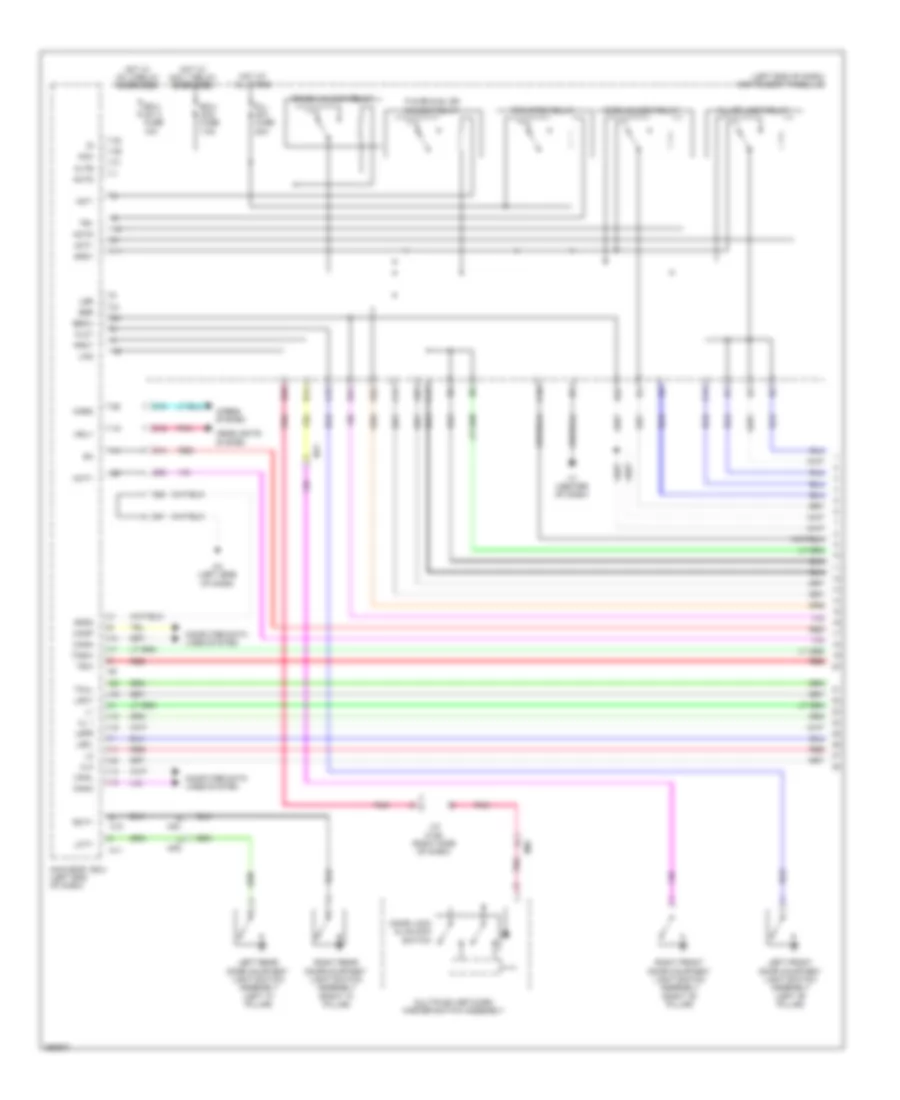 Forced Entry Wiring Diagram 1 of 7 for Lexus ES 300h 2013
