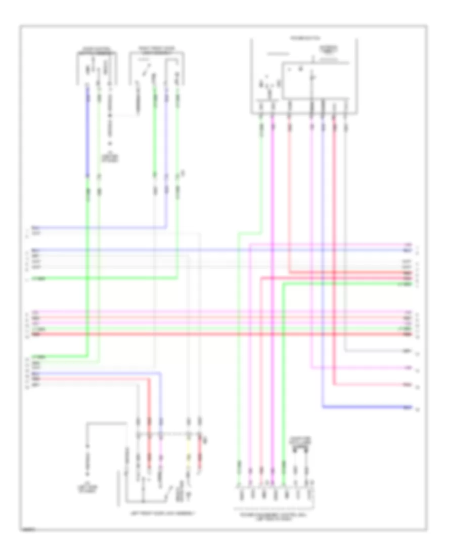 Forced Entry Wiring Diagram (3 of 7) for Lexus ES 300h 2013
