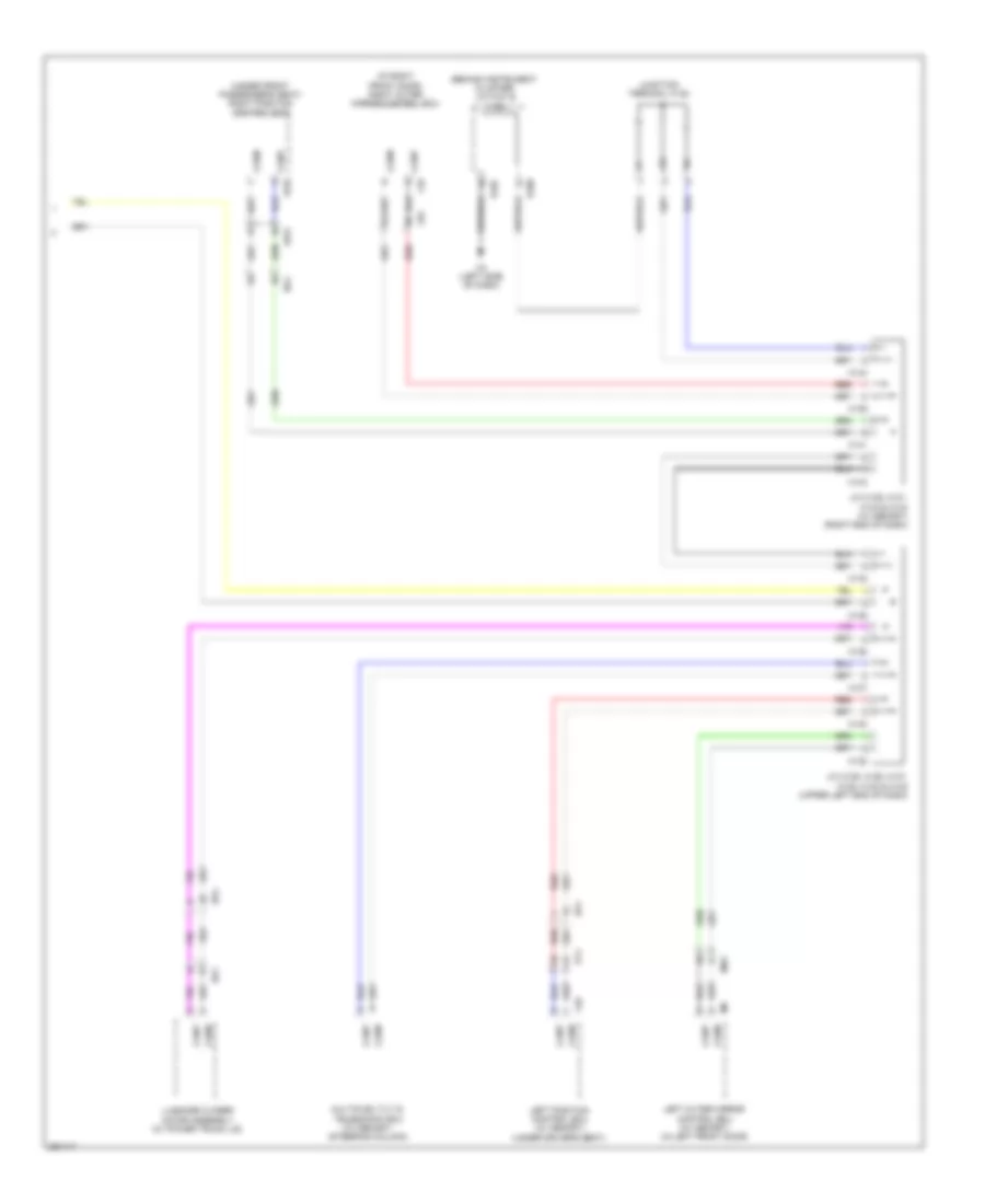 Body ECU Wiring Diagram 4 of 4 for Lexus ES 300h 2013