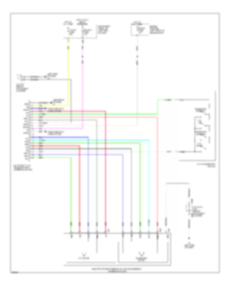 Power Tilt Steering Column Wiring Diagram for Lexus ES 300h 2013