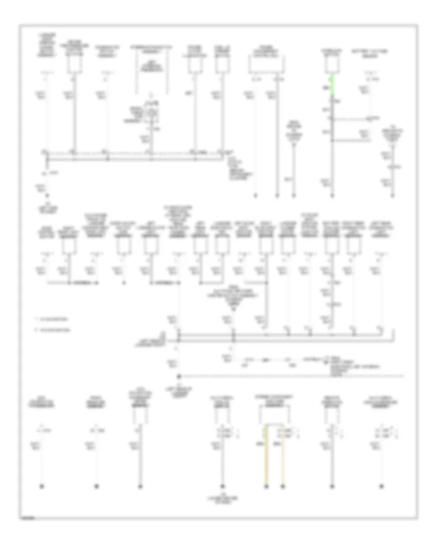 Ground Distribution Wiring Diagram (5 of 6) for Lexus ES 300h 2013