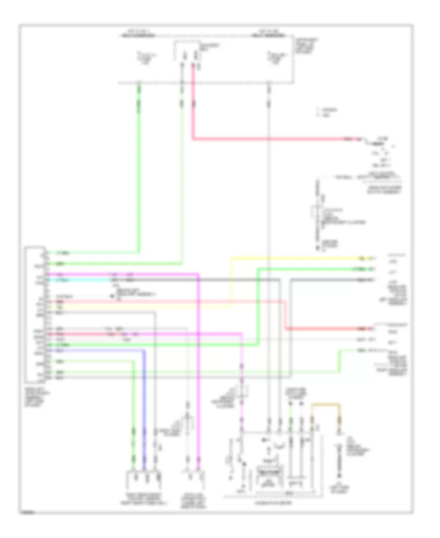 Adaptive Front Lighting Wiring Diagram for Lexus ES 300h 2013