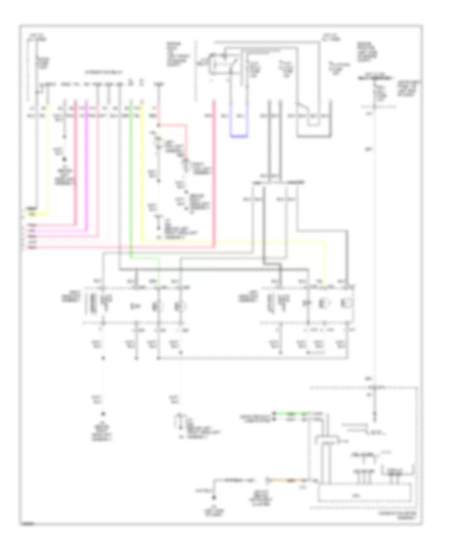 Headlamps Wiring Diagram (2 of 2) for Lexus ES 300h 2013