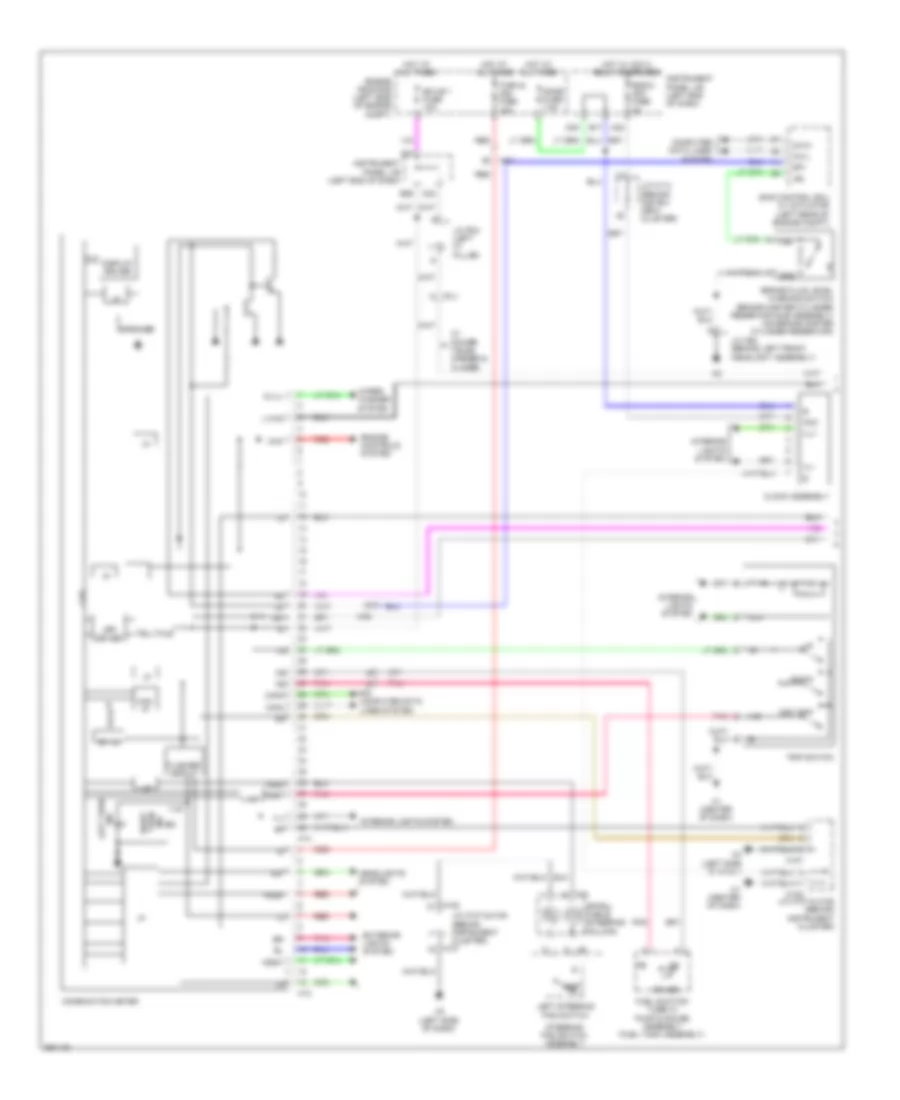 Instrument Cluster Wiring Diagram 1 of 2 for Lexus ES 300h 2013