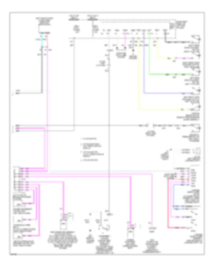 Instrument Cluster Wiring Diagram 2 of 2 for Lexus ES 300h 2013