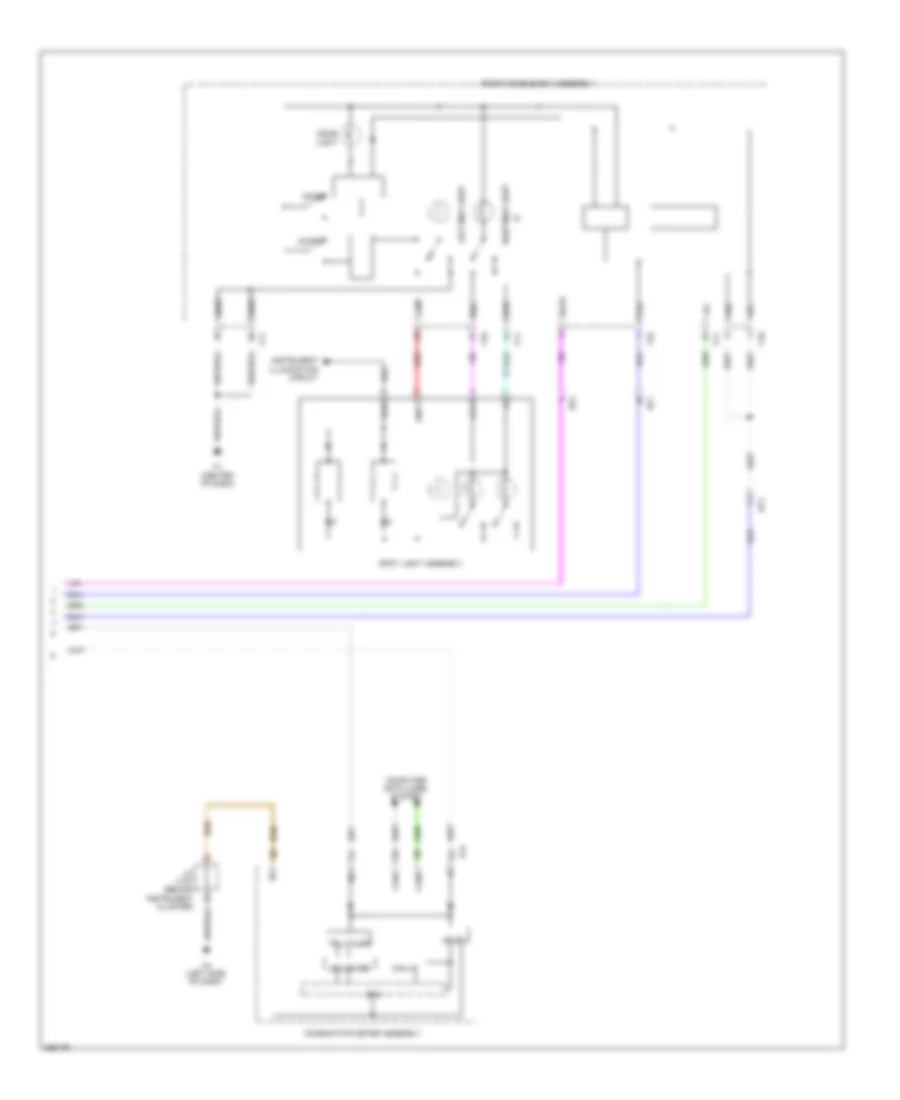 Courtesy Lamps Wiring Diagram (4 of 4) for Lexus ES 300h 2013