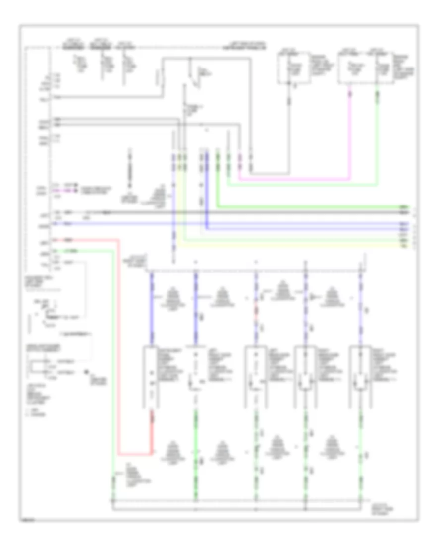 Instrument Illumination Wiring Diagram (1 of 5) for Lexus ES 300h 2013