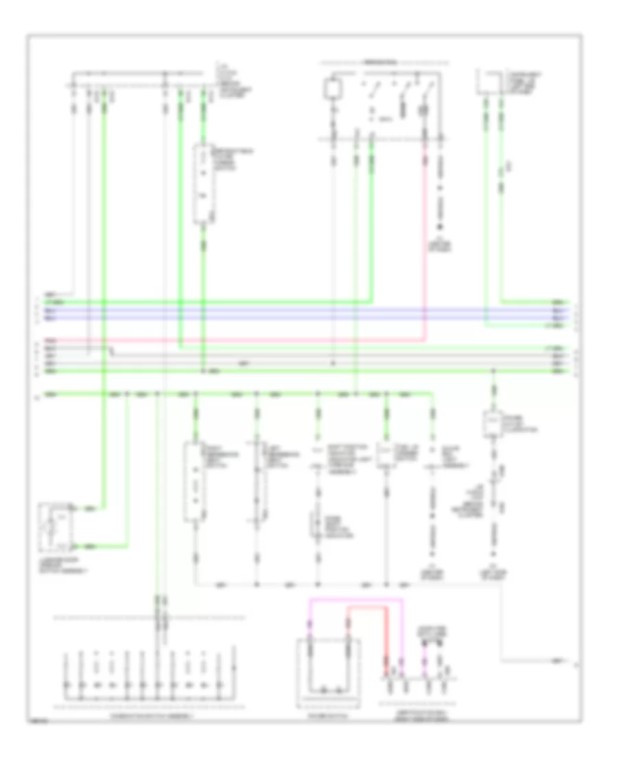 Instrument Illumination Wiring Diagram 4 of 5 for Lexus ES 300h 2013