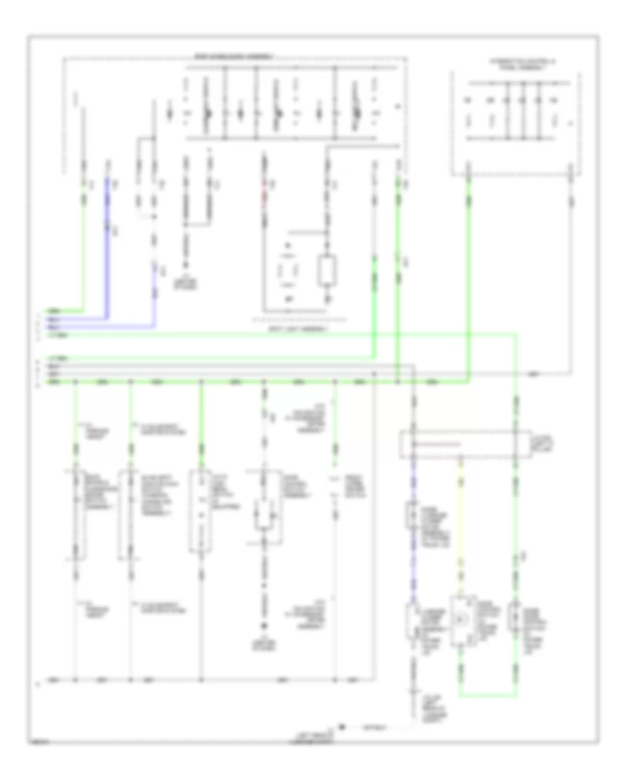 Instrument Illumination Wiring Diagram (5 of 5) for Lexus ES 300h 2013