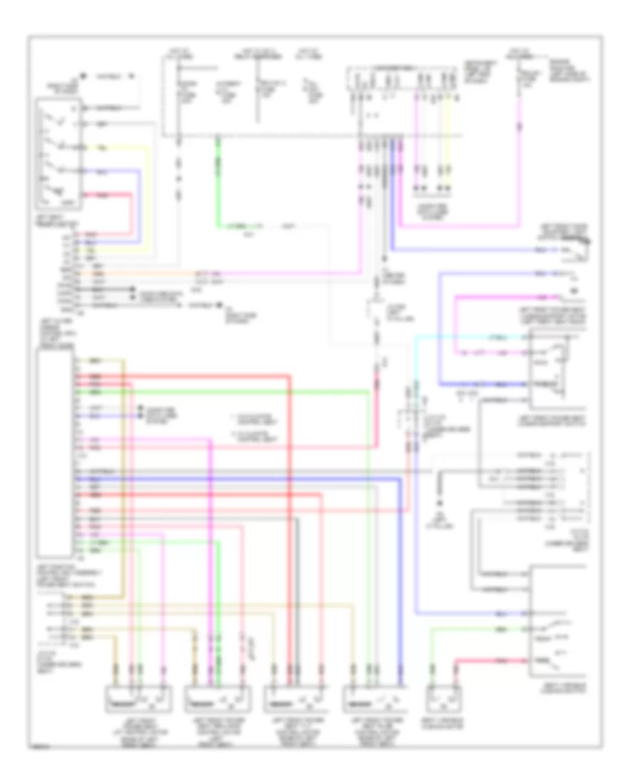 Driver s Memory Seat Wiring Diagram for Lexus ES 300h 2013