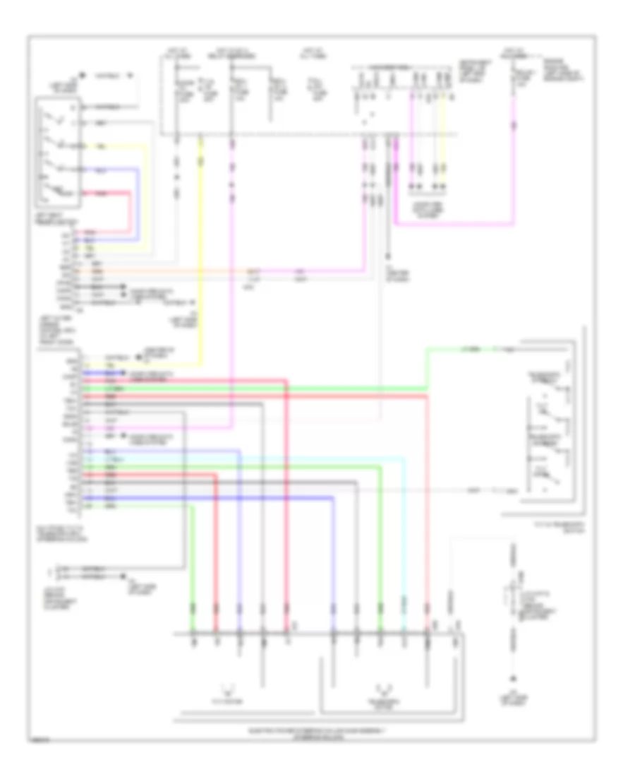 Memory Power Tilt  Power Telescopic Wiring Diagram for Lexus ES 300h 2013