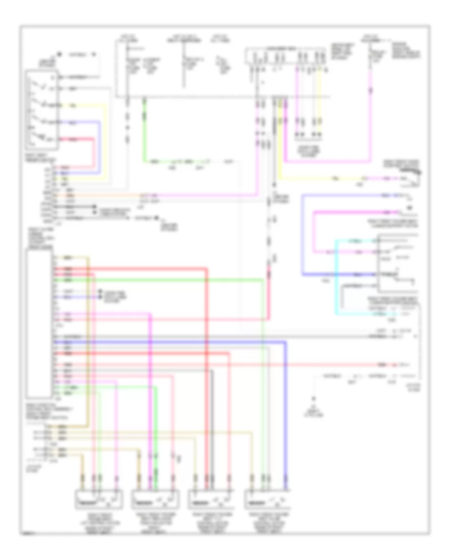 Passengers Memory Seat Wiring Diagram for Lexus ES 300h 2013