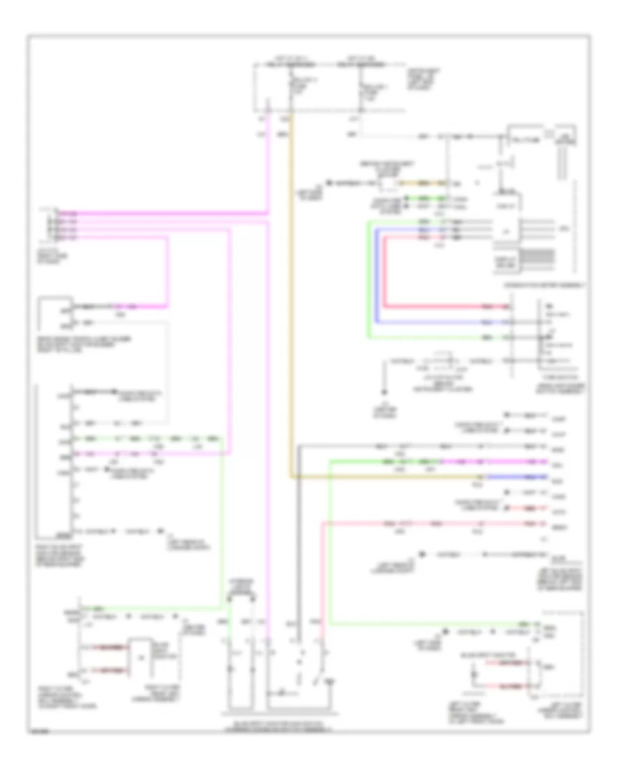 Blind Spot Monitoring Wiring Diagram for Lexus ES 300h 2013