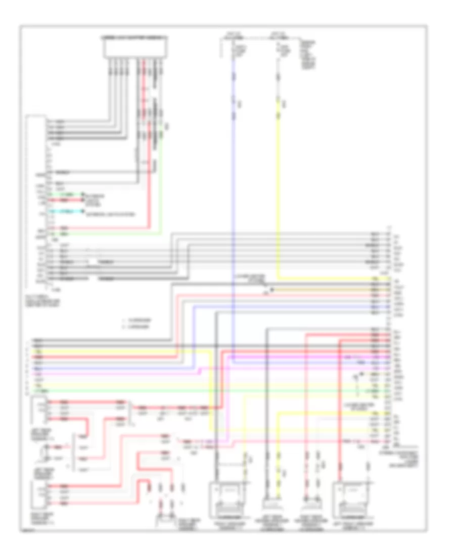 Navigation Wiring Diagram 3 of 3 for Lexus ES 300h 2013