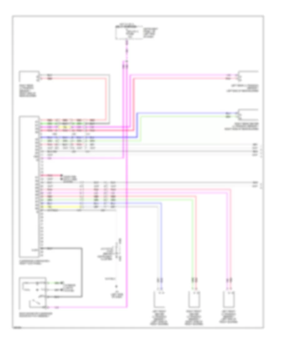 Rear Sonar Wiring Diagram (1 of 2) for Lexus ES 300h 2013