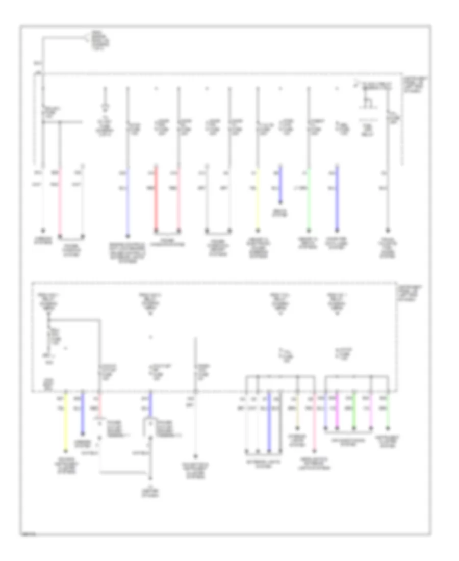 Power Distribution Wiring Diagram (3 of 4) for Lexus ES 300h 2013
