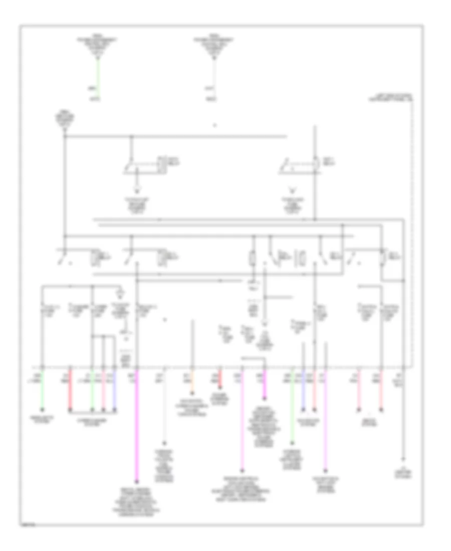 Power Distribution Wiring Diagram (4 of 4) for Lexus ES 300h 2013